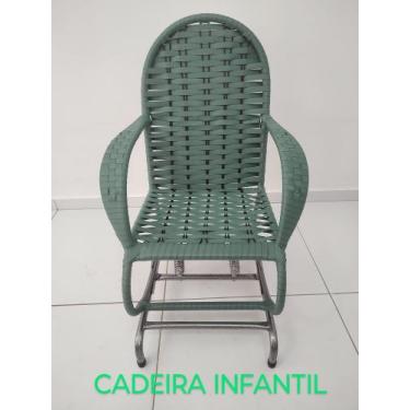 Imagem de Cadeiras infantil com 2 molas fibra sala quarto ária terraço jardim - 