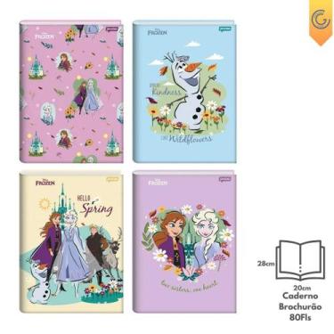 Imagem de Caderno Brochurão 80 Fls Frozen - Jandaia - TILIBRA
