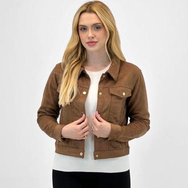 Imagem de Jaqueta Blue Rose Curta em Suede Feminina-Feminino