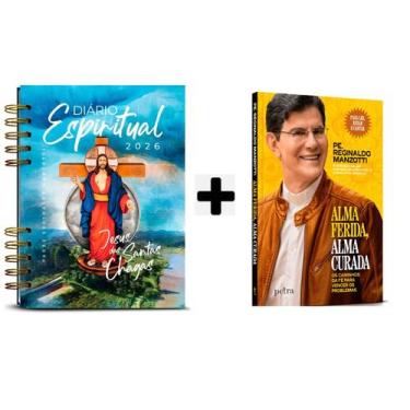 Imagem de Kit Livros físico,Diário Espiritual 2026 Capa Terra Prometida + Alma F
