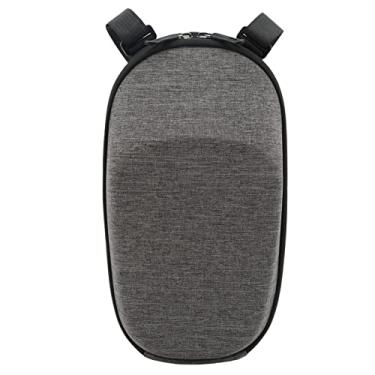 Imagem de MUNEFE Scooter Elétrico Frente Bag, Scooter Elétrico Handlebar Bag, EVA Hard Shells Handlebar Bag para Armazenar Acessórios de Bicicleta e Outros Itens (Grey)