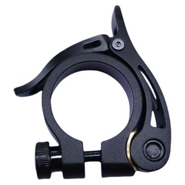 Imagem de harayaa Braçadeira para Tubo de Selim de Bicicleta 31,8 Mm, Design Ergonômico Resistente, Preto, Peças de Reposição
