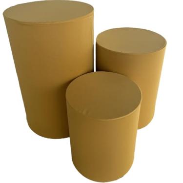 Imagem de Capa de Cilindro Para Decoração Festa Veste Fácil - Kit Capa Para Cilindro multicolorido(DOURADO)