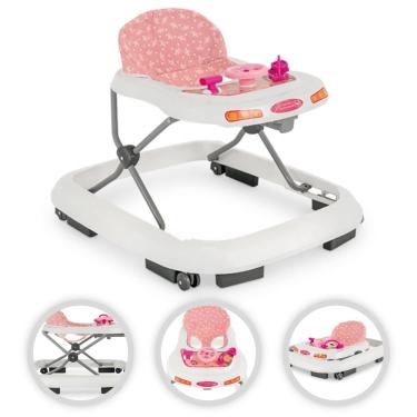Imagem de Andador infantil princesa Rosa Coroa com brinquedos Tutti Baby