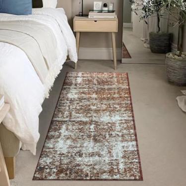 Imagem de 1 Tapete Quarto Beira Cama Antiderrapante 66x120 Js Bah Vr (M13 LARANJA - CLASSIC BAH)