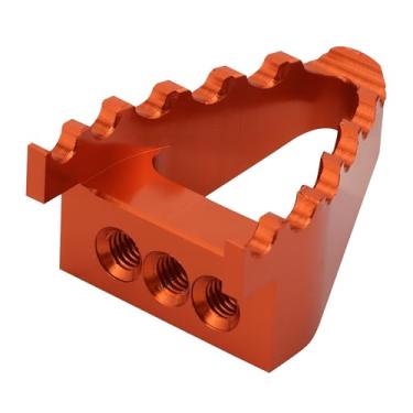 Imagem de WOOSTAR Substituição de alumínio CNC para descanso de pé largo para motocicleta Yaxiang Zuma Bosuer Dirt Pit Bike laranja