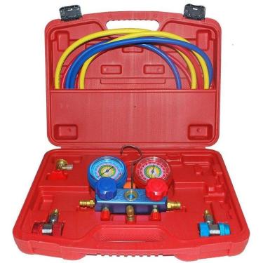Imagem de Manifold Para Gás De Ar Condicionado Kit  Dm Ferramentas 