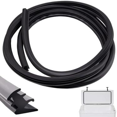 Imagem de GrliTra Gaxeta de tampa de refrigerador de 2,4 m de substituição para refrigerador de silicone acessórios para refrigeradores compatíveis com YETI Cooler 20qt, 45qt, 70qt, 110qt para refrigeradores