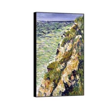 Imagem de BMZFYBS Pintura famosa de arte de parede em tela para decoração de casa - Porta no penhasco - Pôster de moldura preta e impressões para sala de estar 20 x 35 cm 8 x 13 pol