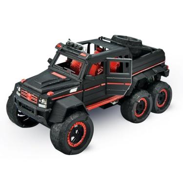 Imagem de Piececool Quebra-Cabeças De Metal 3D Para Adultos, Modelo Caminhão Luxo 6X6 Suv Off-Road G63, Kit Carro Construir, Hobbies Masculinos, Ótimos Presentes Aniversário