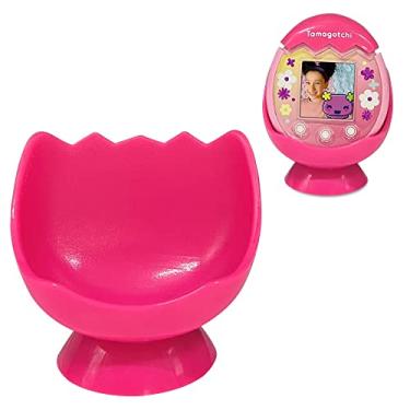Imagem de LeoTube Desktop Dock Cradle Stand for Tamagotchi Pix Interactive Pet Machine with Camera, Holder Stand Compatible with New Tamagotchi Pix Electronic Pet Accessory (Only Holder Stand) (Pink-Pink)