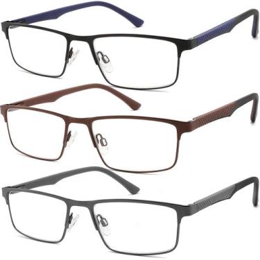 Imagem de Óculos de leitura READITEASY 1.5 Men Blue Light Blocking x3