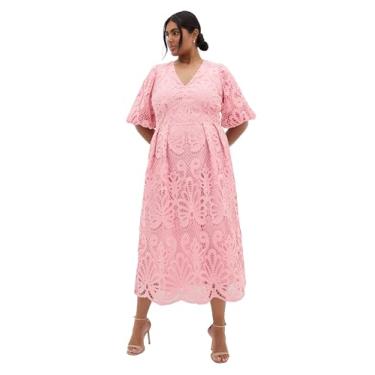 Imagem de City Chic Vestido feminino plus size - Kylee, Rosa macia, 52