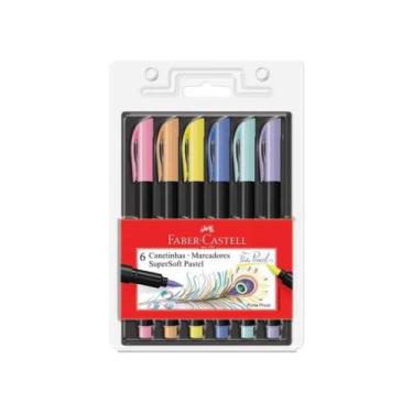 Imagem de Caneta Brush Supersoft - Pastel 6c (1 X 6) 7891360661528 - FABER CASTE