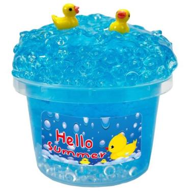 Imagem de Slime QOFRJTU Charming Blue Crunchy Bead, macio e não pegajoso