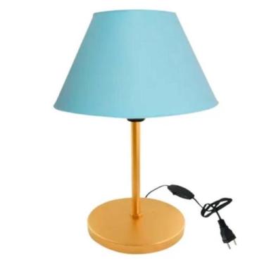 Imagem de Luminária de Mesa Abajur Cúpula Injetada para Escritório Quarto Recepç