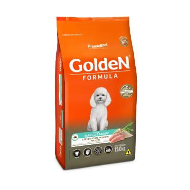 Imagem de Ração Golden Fórmula Mini Bits Cães Adultos Porte Pequeno Frango e Arroz 10,1kg