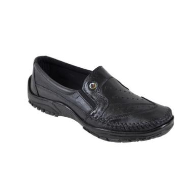 Imagem de Sapatilha Mocassim Masculina - Couro - 4002 - Framay Calçados, Preto, 