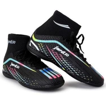 Imagem de chuteira futsal botinha - Impulso, Preto colorida, 37