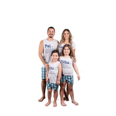 Imagem de Pijama adulto masculino curto básico liso estampado netflix ancora sup