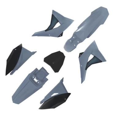 Imagem de Kit Plástico Biker Crf 230 Next Com Number, Cinza / Preto