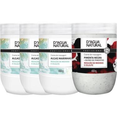 Imagem de Kit redutor medidas celulite pimenta negra + 3 algas marinhas - D'Água