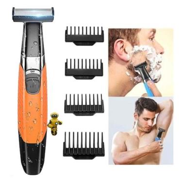 Imagem de Prestobarba Barbeador Kemei  1910 Elétrico Recarregável Super Potente 