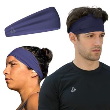 Imagem de Temple Tape, Bandanas para homens e mulheres – faixa de transpiração masculina e esportiva com absorção de umidade para treino para corrida, treinamento cruzado, ioga e capacete de bicicleta –
