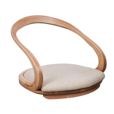 Imagem de Cadeira de chão portátil, cadeiras de tatame estilo japonês, cadeira de janela de sacada de sala de estar, cadeira sem pernas, cadeira preguiçosa com almofada, sofá de chão, meditação, cadeiras de
