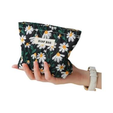 Imagem de Bolsa Feminina Pequena Com Padrão De Planta, Bolsa Portátil Para Armaz