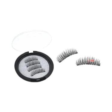 Imagem de Cílios Postiços Magnéticos 3D Sem Rastros De Cola, Fixação Rápida, Reu
