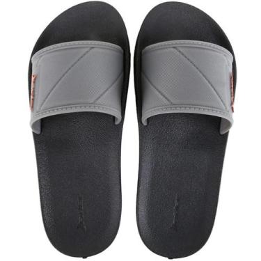Imagem de Chinelo Juvenil Rider Slide Street - Preto e Laranja, 34