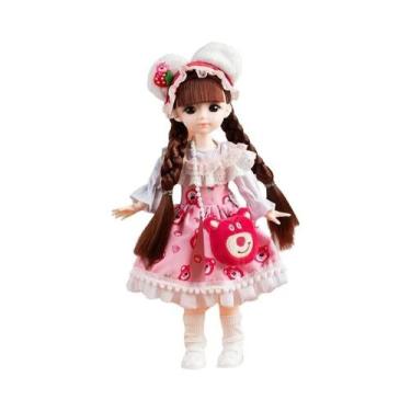 Imagem de Conjunto Completo De Bonecas BJD De Anime De 30cm Para Meninas Com Olh