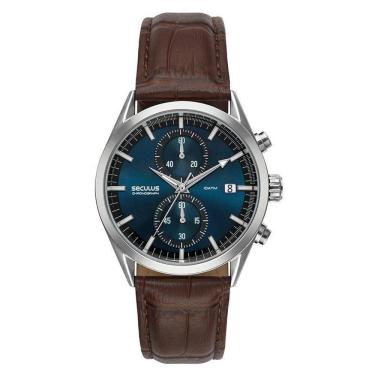 Imagem de Relógio Seculus Masculino Cronógrafo Couro 77307G0Svnc1