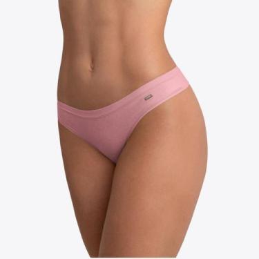 Imagem de Calcinha Lupo Loba Algodão Fio Dental 40355-001, Rosa claro, P