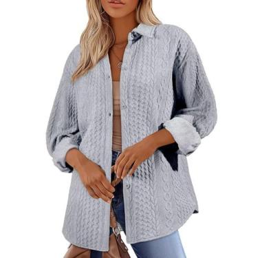 Imagem de Roupas de moda Jaqueta de inverno feminina elegante cinza claro - Asty