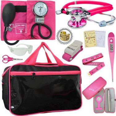 Imagem de Kit Enfermagem Top Cores Premium Completo Estagio - Love Saude, ROSA P