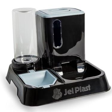 Imagem de Bebedouro e Comedouro Automático Premium Gato Cachorro Pet 1L LillosPet (Preto, 1 Litro)