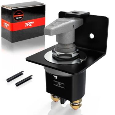 Imagem de 1PZ CNS-K8S 500A Interruptor de corte de bateria de alta corrente 12V-36V com placa de bloqueio, interruptor de desconexão de bateria mestre à prova d'água, isolador de alça fixa para carro, caminhão