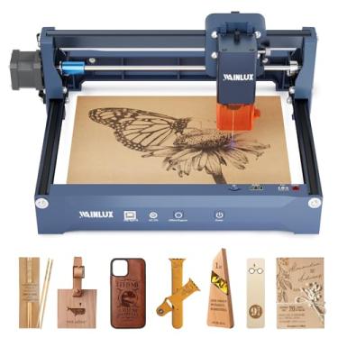 Imagem de Gravador a laser, WAINLUX X2 3W Máquina de gravação a laser com Air Assist, 5000 mm/min Área de gravação de alta precisão 200 * 150 mm DIY Gravador a laser para madeira|Couro|Acrílico|Vidro