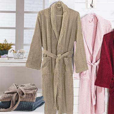 Imagem de Roupão De Microfibra Tress Tam P Andreza Caqui