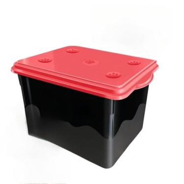 Imagem de Container Porta Ração 10KG + Pá Dosadora Com 20 Litros (VERMELHO)