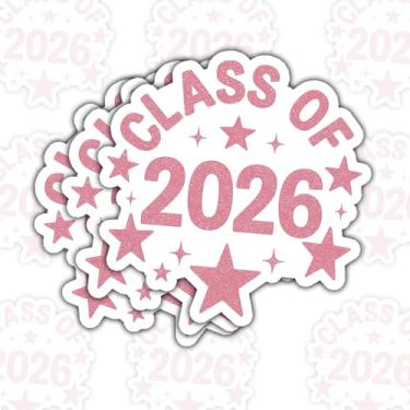 Imagem de 3 adesivos Senior 2026, adesivo Class of 2026, adesivos Senior2026, adesivos de formatura 2026 para laptop, garrafa de água, telefone, carro, janela, capacete decalque de vinil (S1, 7,6 x 7,6 cm)