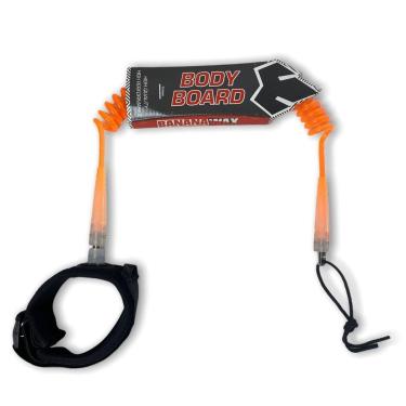 Imagem de Leash Banana Wax Bodyboard Pro 6mm - Laranja Transparente-Unissex
