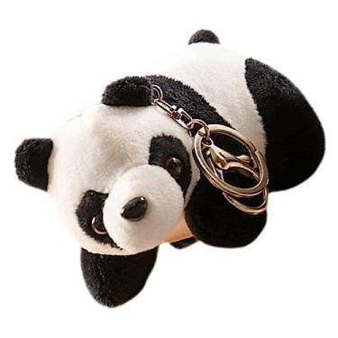 Imagem de Chaveiro de pelúcia Presentes femininos Carteira Chaveiro Chaveiros para mochilas Chaveiro infantil Plushies para crianças Panda Plushies Chaveiros para crianças Presentes infantis Sichuan PP Algodão