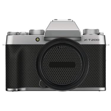 Imagem de XT200 Película de vinil anti-riscos para câmera FujiFilm X-T200 Adesivo de acessórios de fotografia de filme de desenho animado (prata fosco)