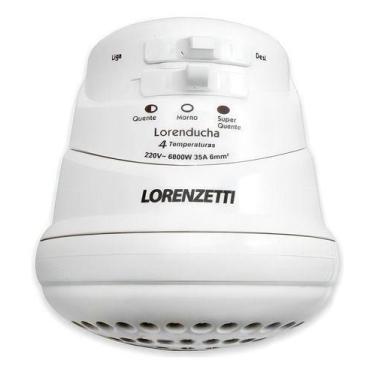 Imagem de Chuveiro Lorenducha 220v X 6800w - Lorenzetti Cor Branco Potência 6800