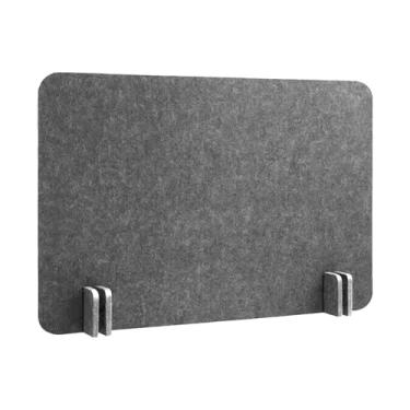 Imagem de IEUDNS Divisória de mesa acústica, divisória de mesa, à prova de som, painel de privacidade vertical, tela protetora para sala de aula, escola, Cinza Escuro 40x50 Cm