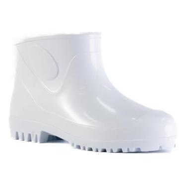 Imagem de Bota Botina Botinha PVC Cano Extra Curto para Açougue Cozinha Restaurantes Hotel Industrial Abatedouros Impermeável - Innpro (Branco, 36/37, BR, Adulto, Alfa, Único)