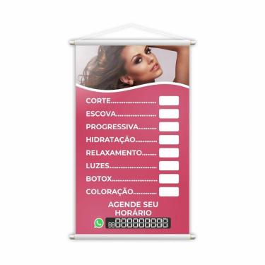Imagem de Banner Salão De Beleza Cabeleireiro Corte Escova 60X40Cm